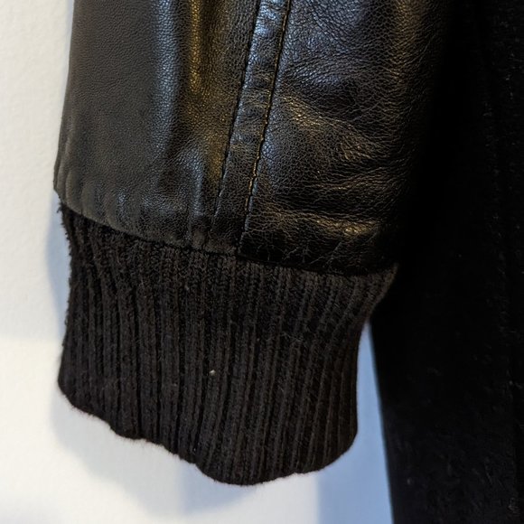 OAK NYC - Hybrid Layered jacket long leather coat - Picture 8 of 10